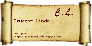 Czuczor Linda névjegykártya